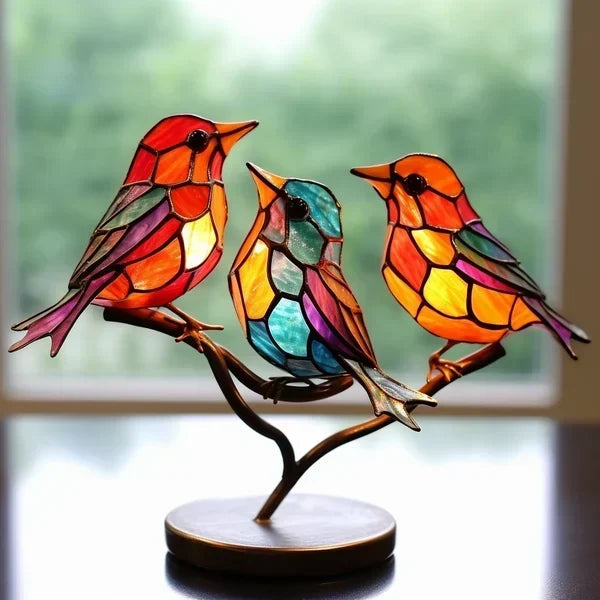 Eleganti figure di uccelli