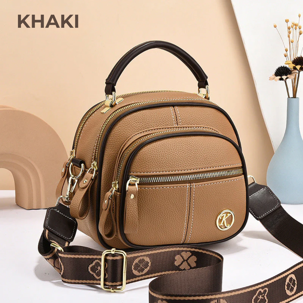 ANFINITE Læder Crossbody Taske med Justerbar Rem