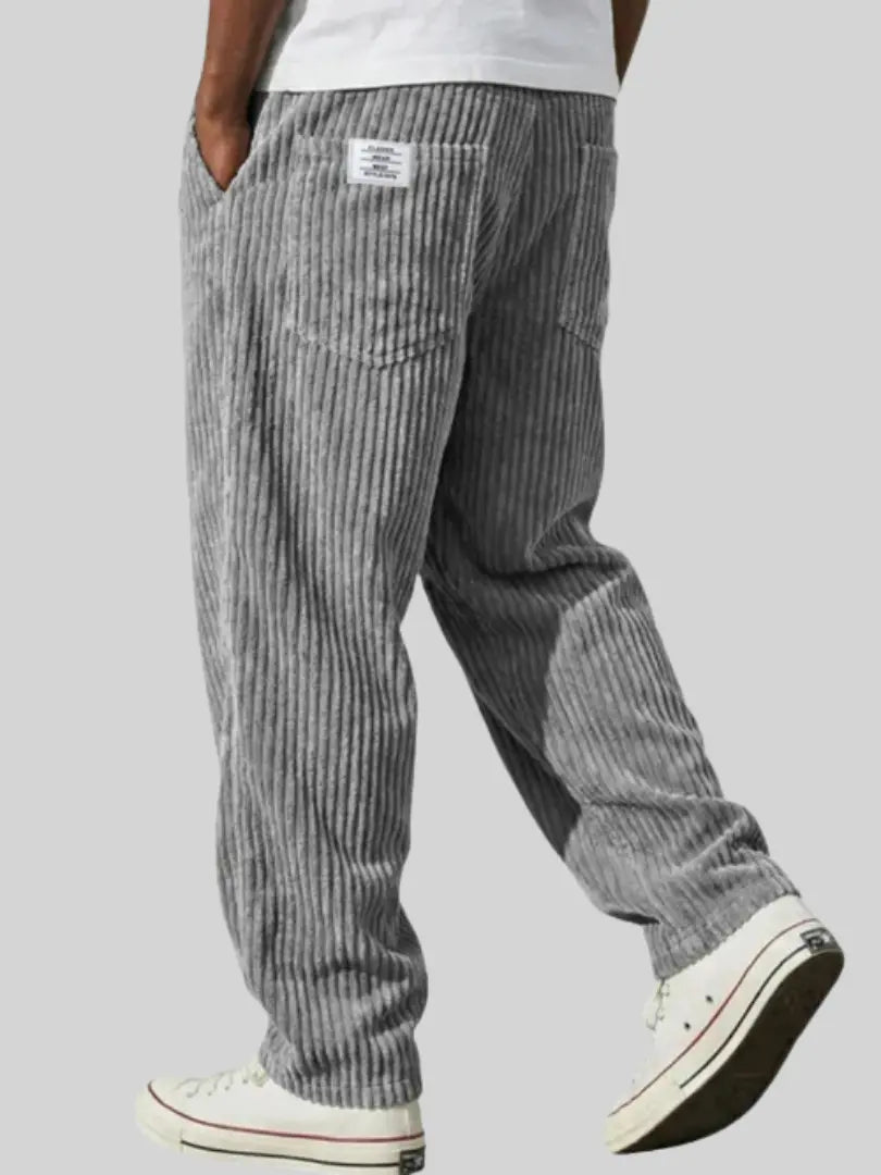 Pantaloni Uomo in Velluto a Coste con Coulisse