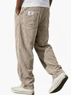 Pantaloni Uomo in Velluto a Coste con Coulisse