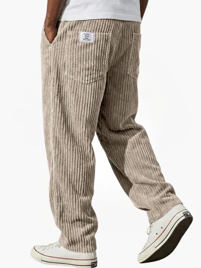 Pantaloni Uomo in Velluto a Coste con Coulisse