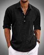 Camicia Classica in Cotone Sabbio ANFINITE da Uomo