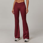 Pantaloni Yoga Donna a Zampa con Vita Incrociata – Comfort e Silhouette Modellante