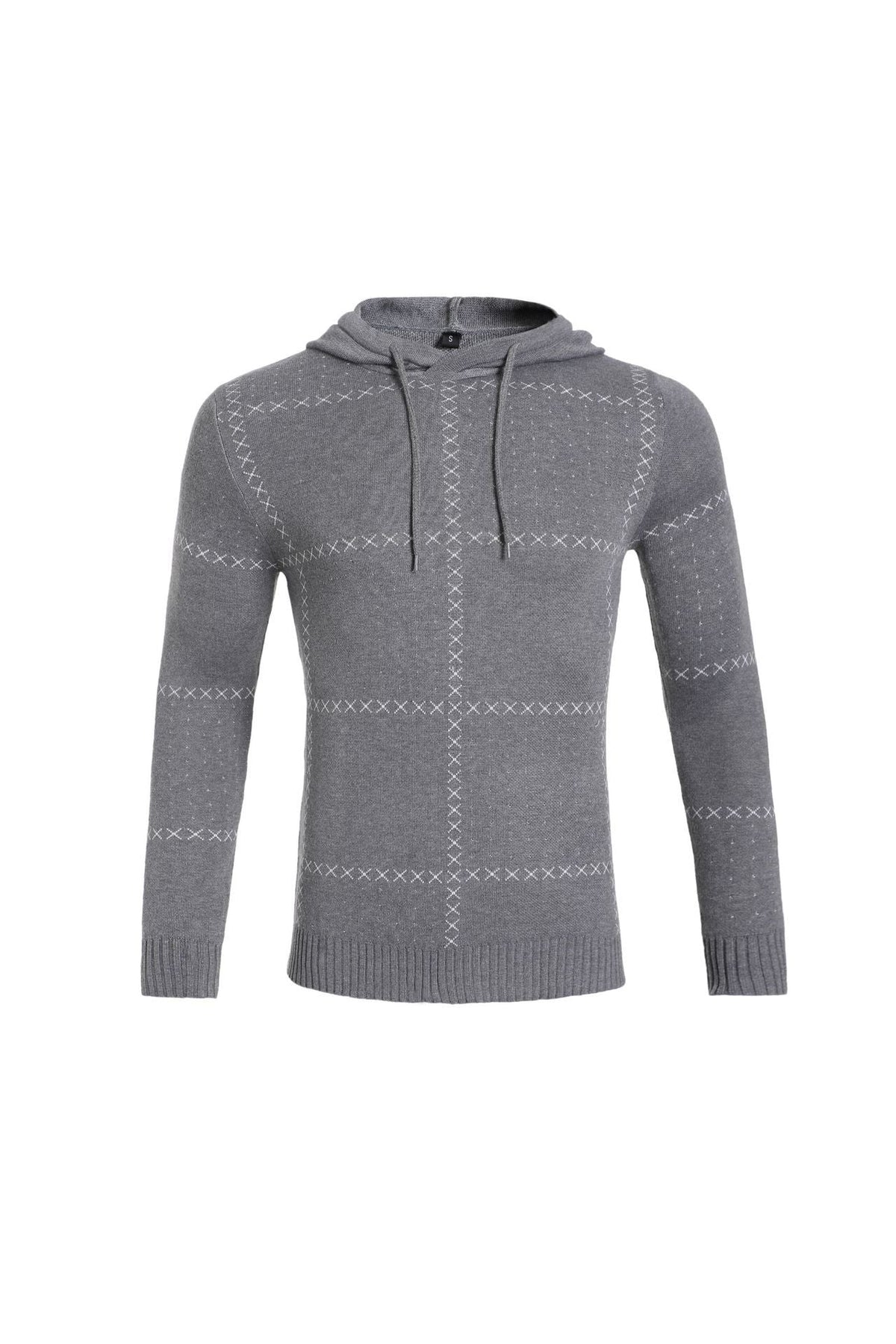 Cardigan Uomo Testurizzato con Zip Integrale e Collo Alto
