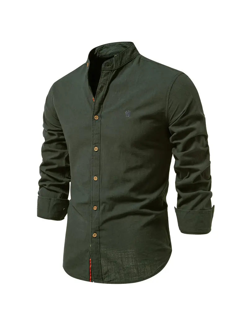 Chemise décontractée homme pour le printemps à boutons ANFINITE