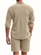 Completo Traspirante in Lino da Uomo – Eleganza Casual per l'Estate