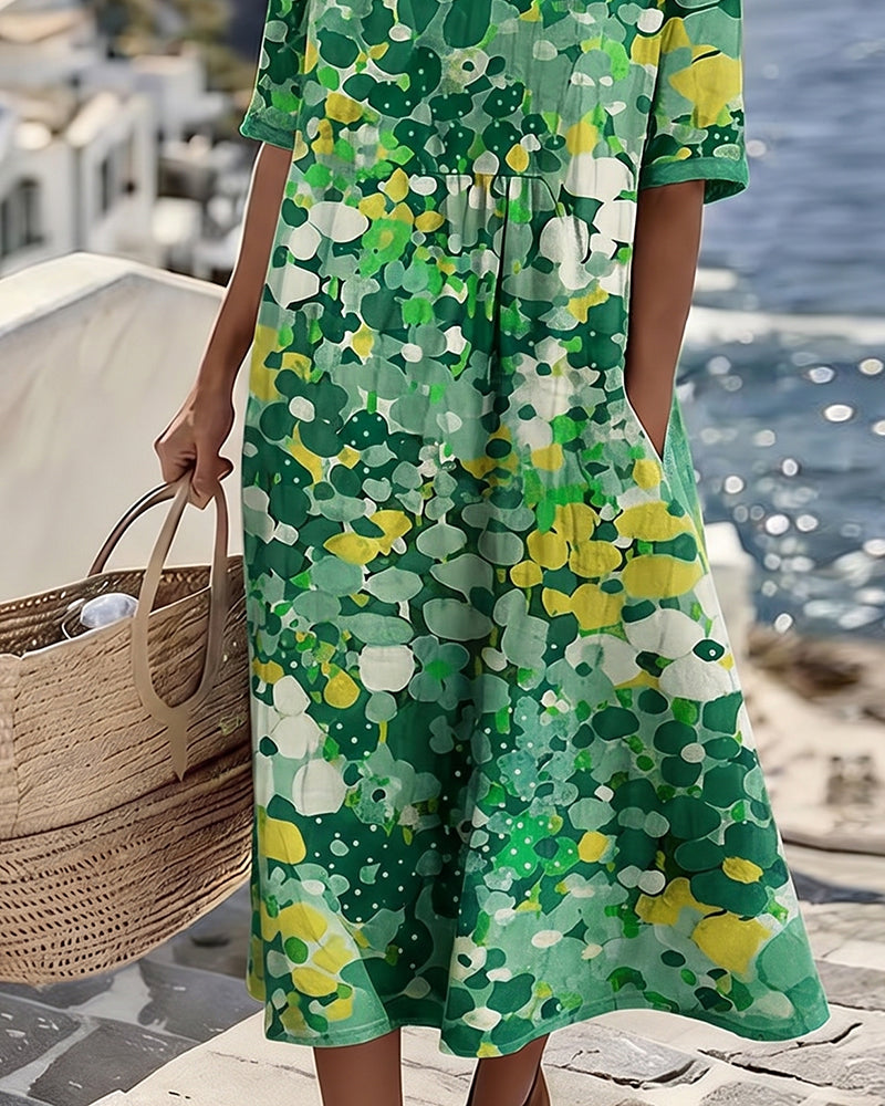 Abito Midi Floreale Estivo ANFINITE Adriana