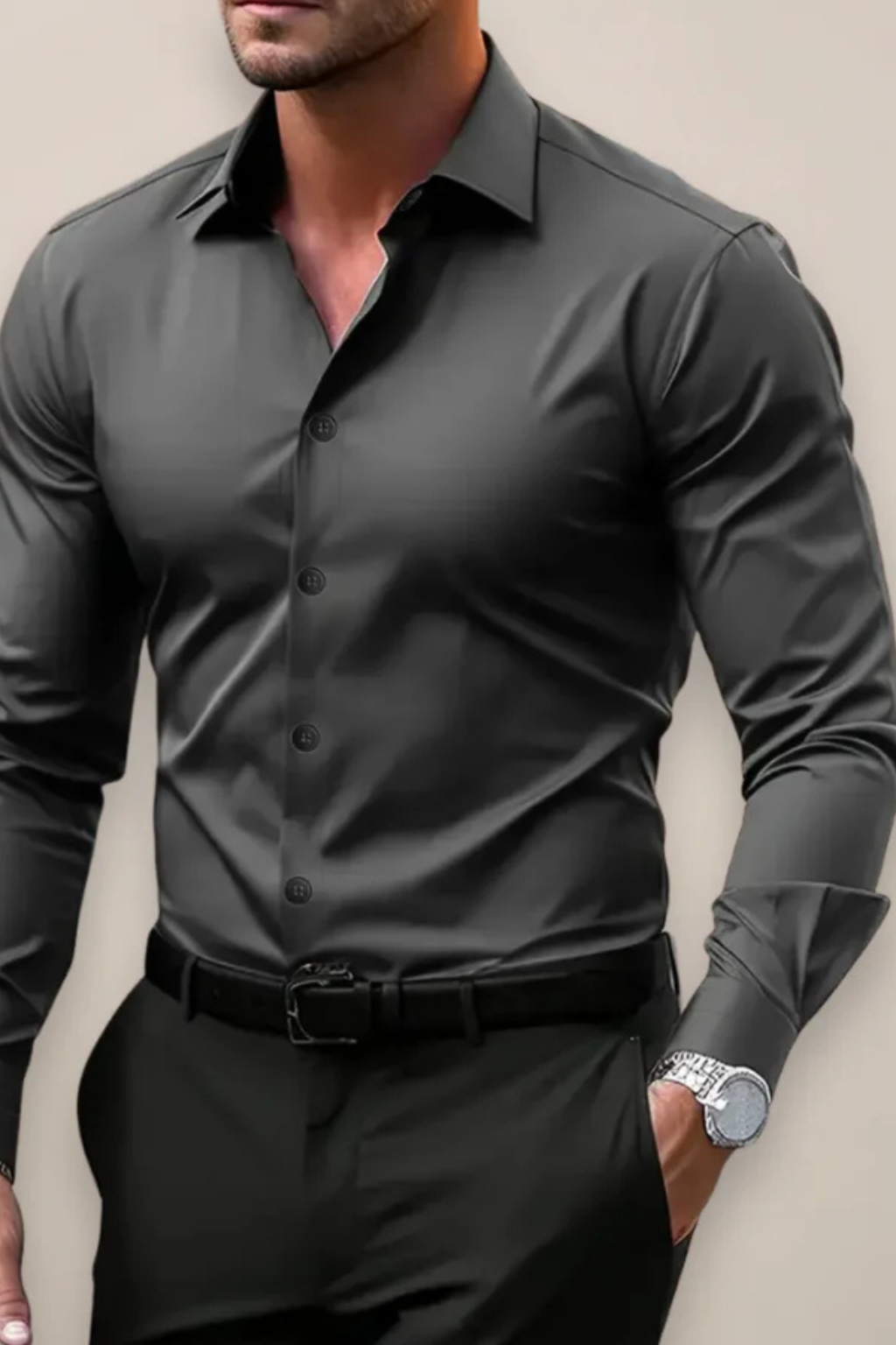 Camicia da Uomo Slim Silhouette Eleganza Classica
