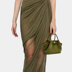 Borsa Donna Effetto Camoscio con Chiusura Magnetica