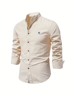 Chemise décontractée homme pour le printemps à boutons ANFINITE