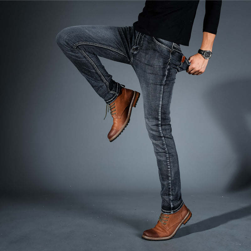 ANFINITE | Slim Fit Stretch Jeans til Mænd | Moderne Pasform & Komfort