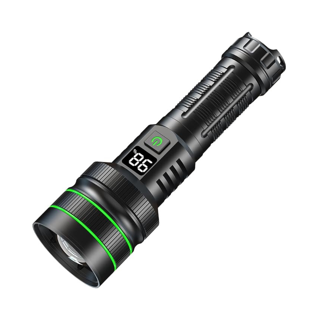 Torcia LED – Estremamente Potente | Zoom Fino a 3 km | Fuoco Regolabile