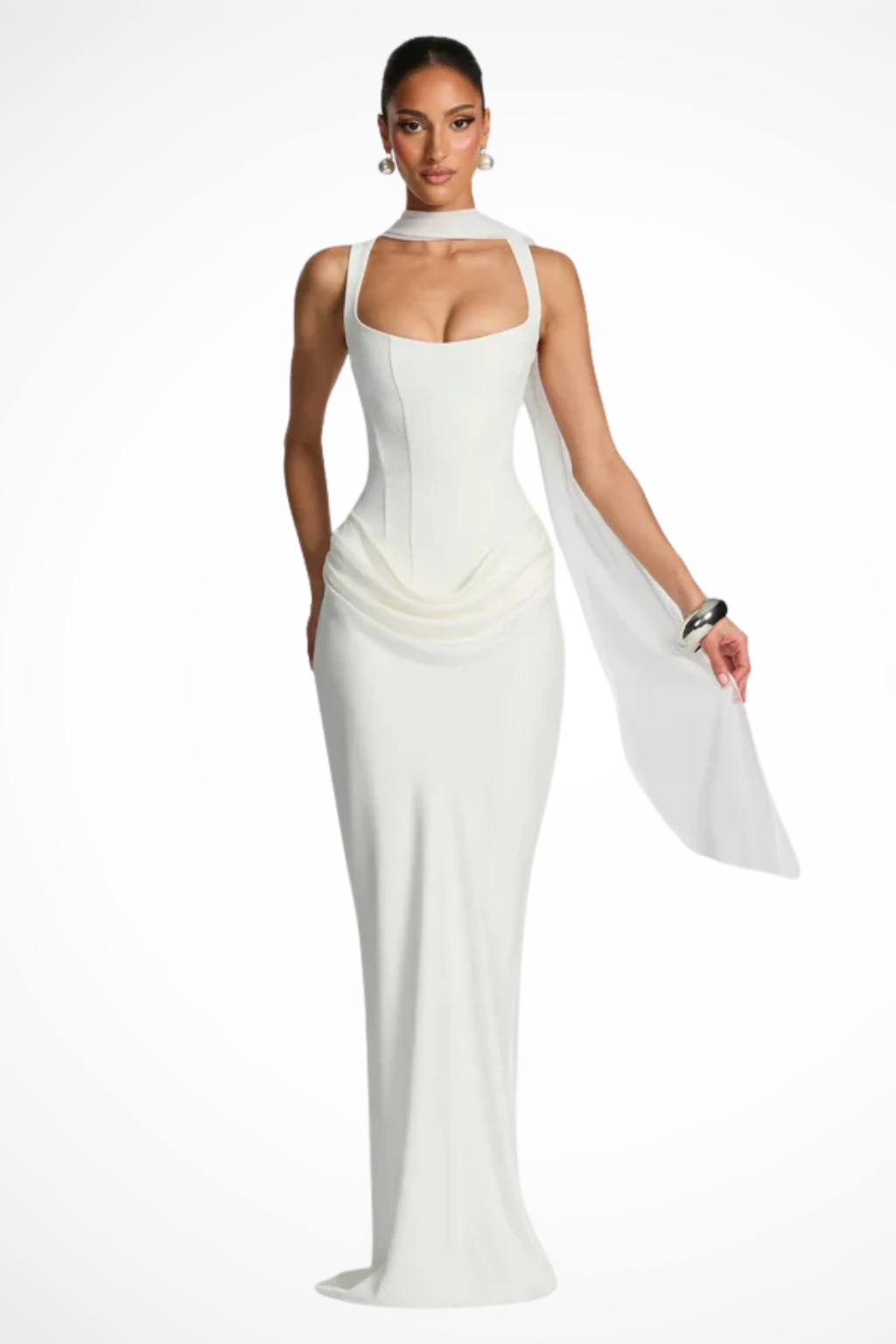 Maxikjole Bodycon Silhuet Elegant Aftenstil