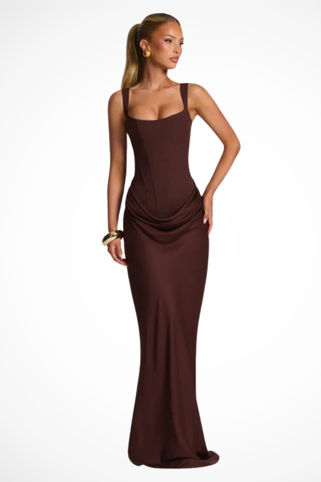 Maxikjole Bodycon Silhuet Elegant Aftenstil