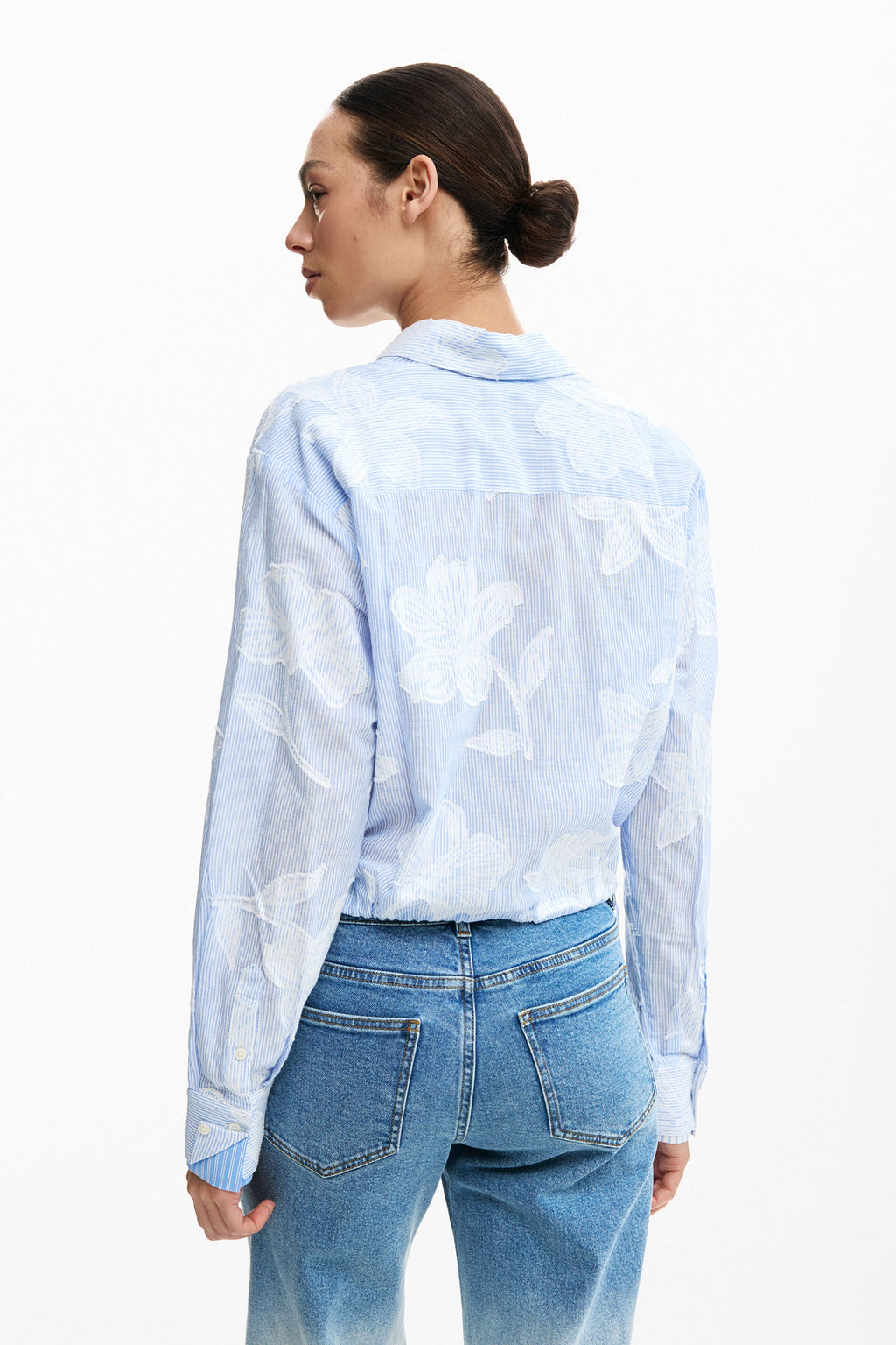 Camicia Donna Desigual a Righe in Cotone