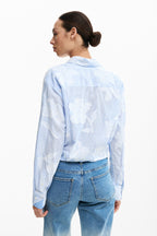Camicia Donna Desigual a Righe in Cotone