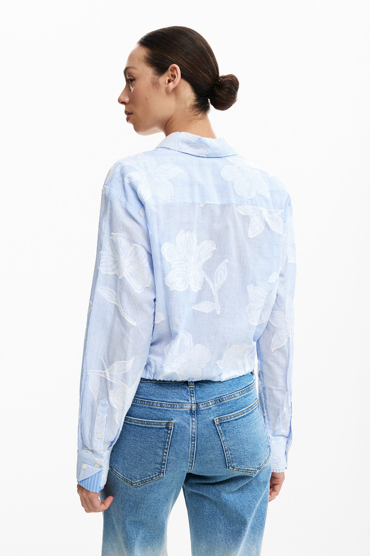 Camicia Donna Desigual a Righe in Cotone