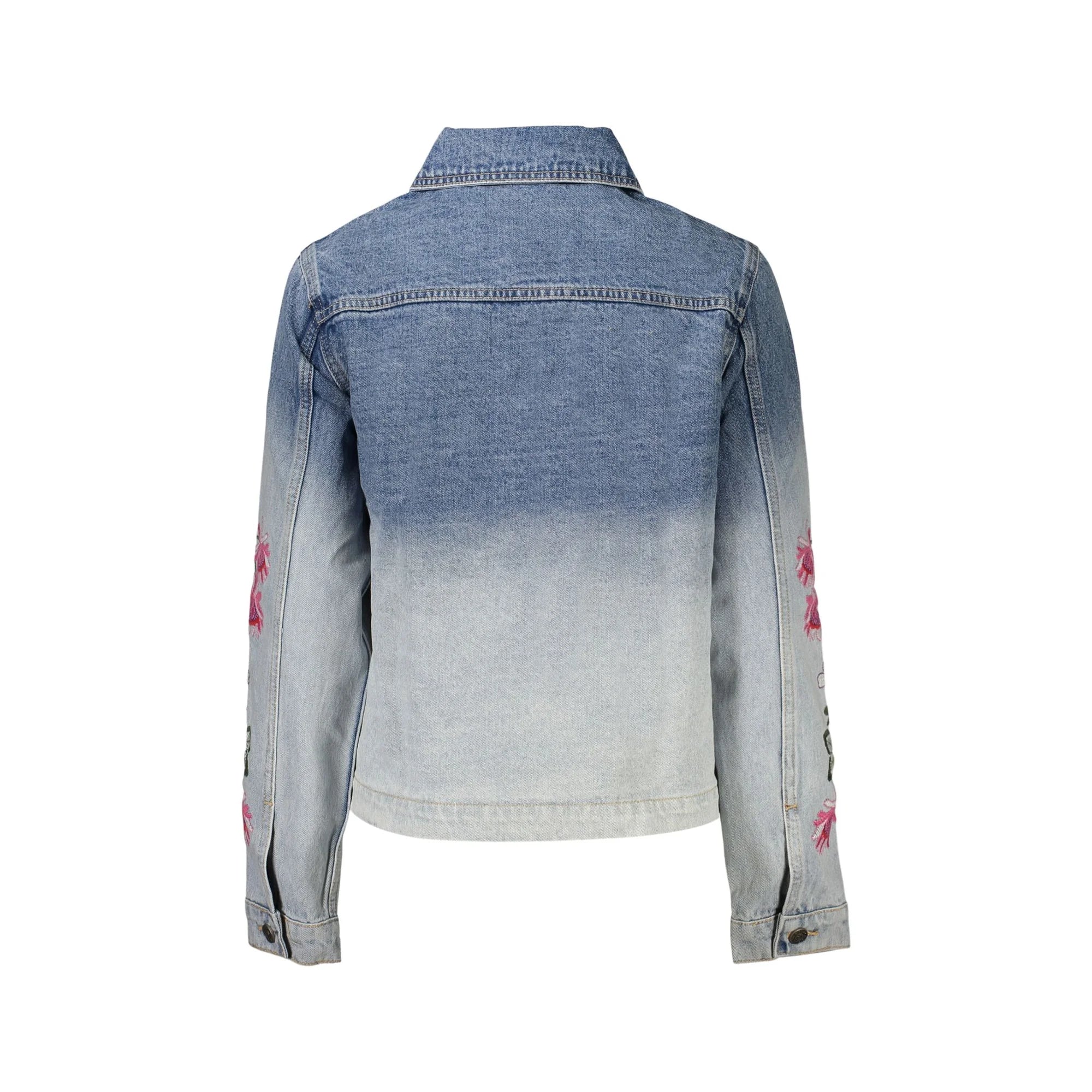 Camisa chaqueta de mujer de denim azul