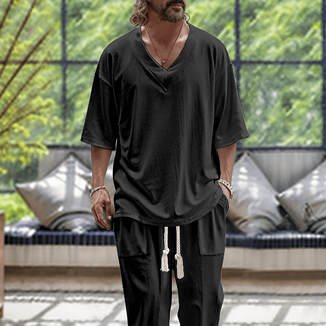 Completo Premium in Lino da Uomo – Eleganza Leggera e Comfort Naturale