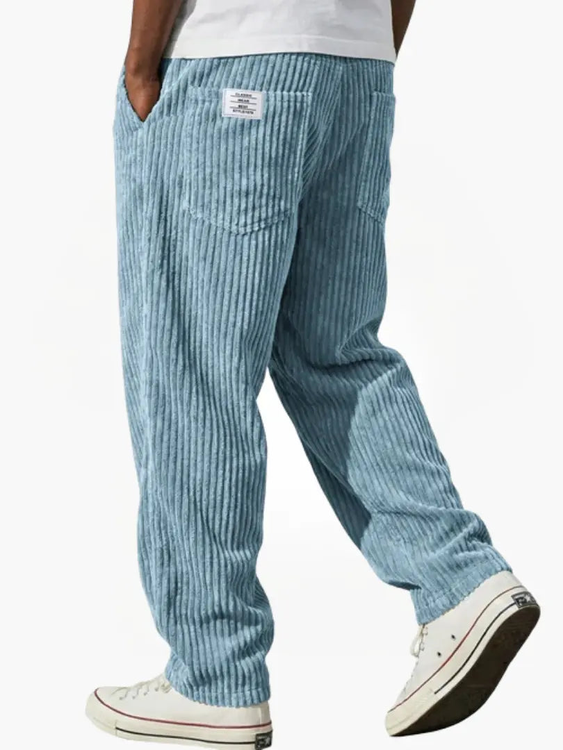 Pantaloni Uomo in Velluto a Coste con Coulisse