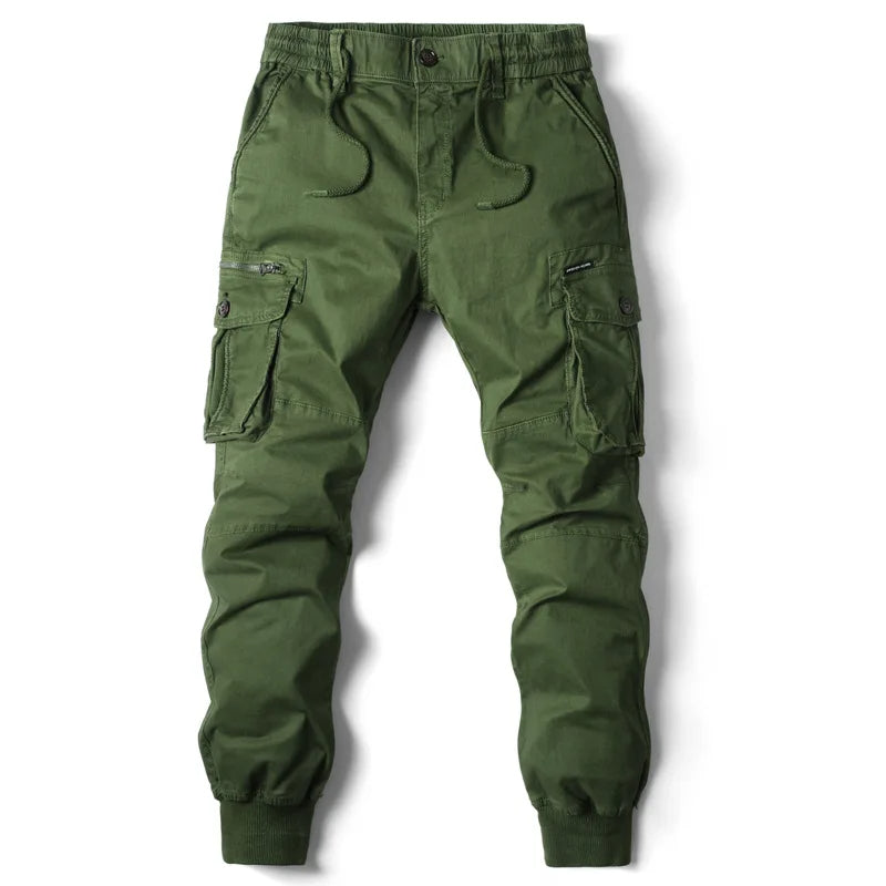 Miesten monitaskuiset cargo-joggerit streetwear-tyyliin