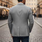 Blazer de hombre de corte entallado con un botón de estilo sartorial