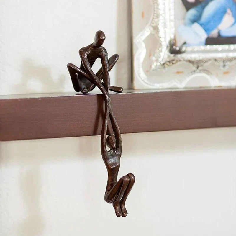 Eternal Love & Strength Sculpture – Modern Resin Home Decor | Symbolic Ornament & Gift