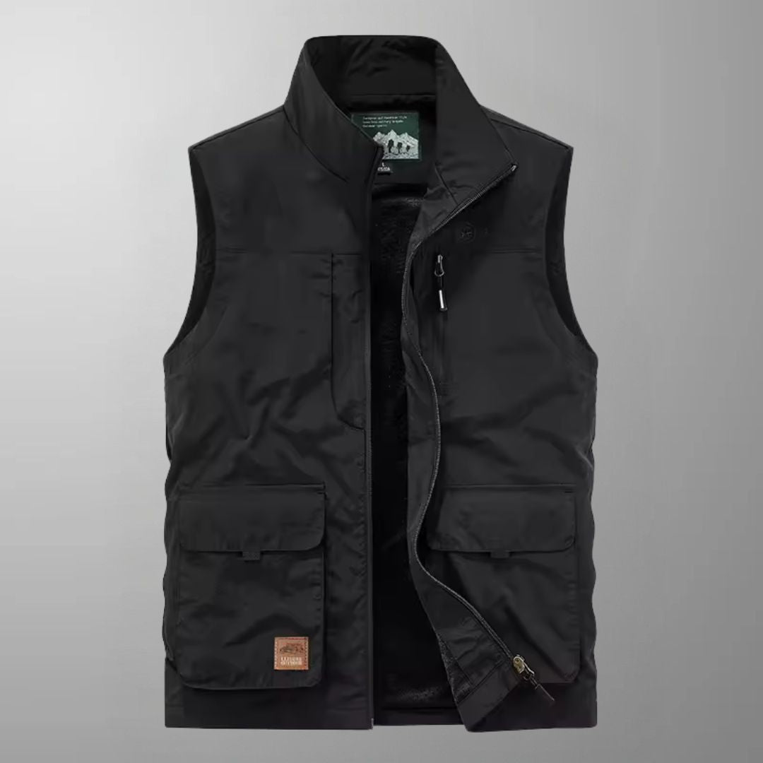 Chaleco cargo outdoor de hombre con múltiples bolsillos
