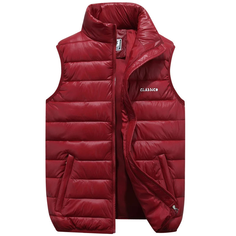 Gilet Uomo Imbottito con Zip – Smanicato Leggero, Caldo e Casual