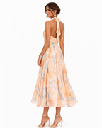 Abito Maxi Halter Silhouette Eleganza Artistica