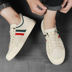 Baskets pour homme en maille respirante à rayures – chaussures de sport décontractées, légères et confortables