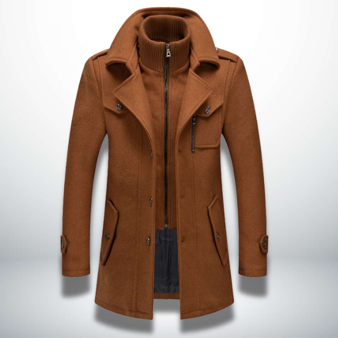 Cappotto Uomo Elegante con Bottoni