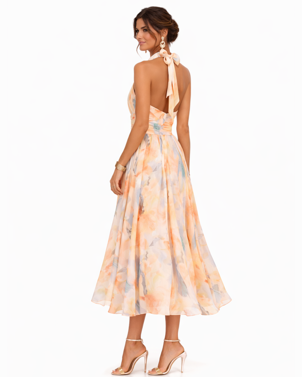 Halter Maxi Kjole Silhuet Kunstnerisk Elegance