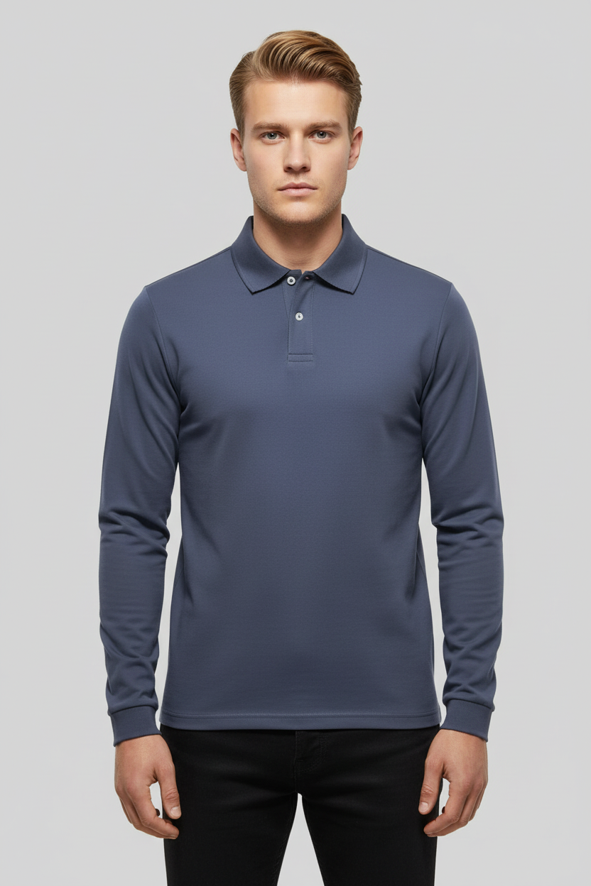 ANFINITE – Casual Polo Skjorte til Mænd | Komfortabel, Stilren & Åndbar