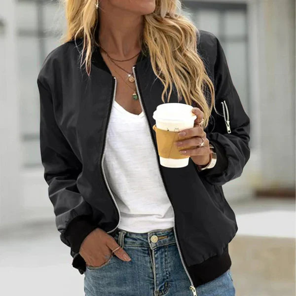 Bomber Donna Classico con Zip
