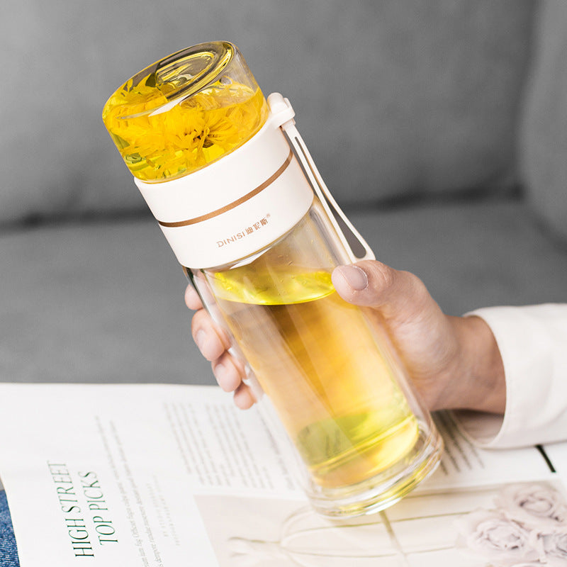PureBrew Caraffa in Vetro a Doppia Parete con Filtro per Tè