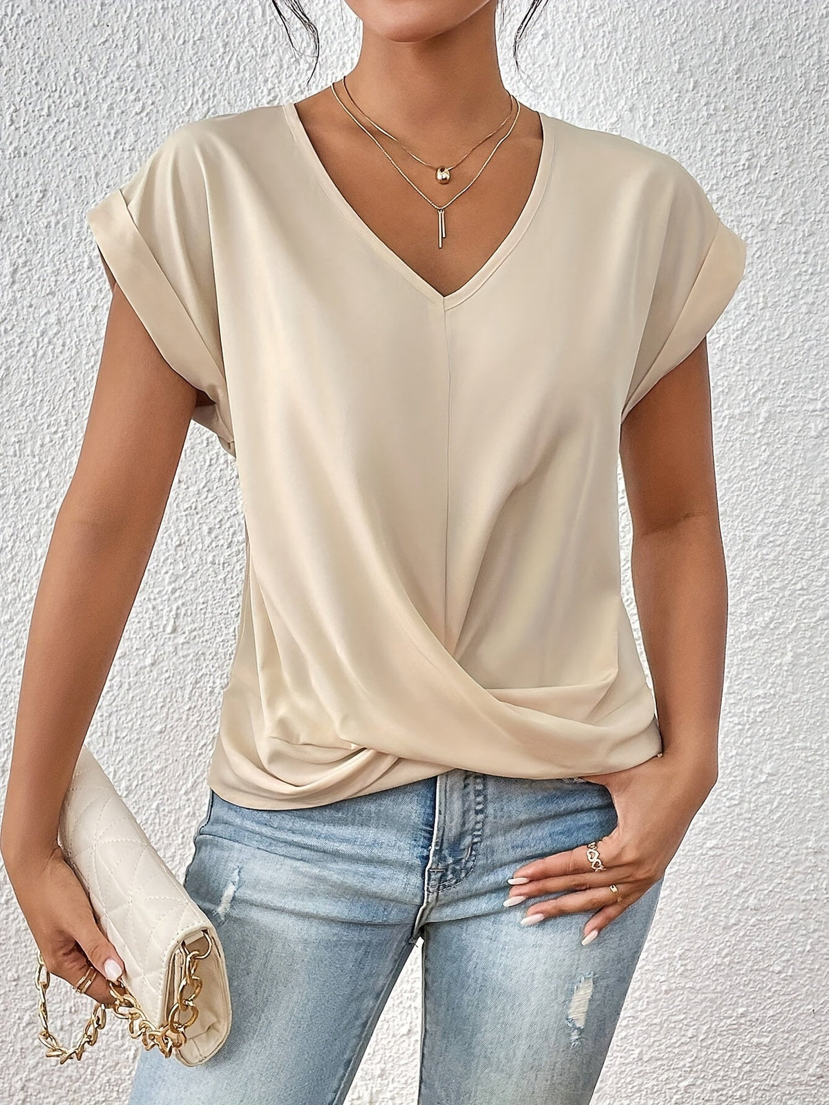 T-shirt femme à col cœur ANFINITE