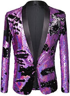 Blazer Uomo con Paillettes e Collo a Scialle – Giacca Elegante per Feste ed Eventi