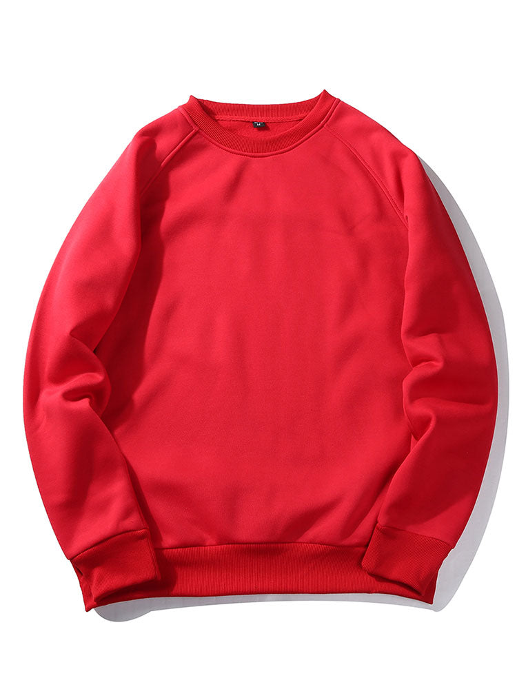 Sudadera básica para hombre con cuello redondo y mangas raglán - Corte cómodo y estilo informal