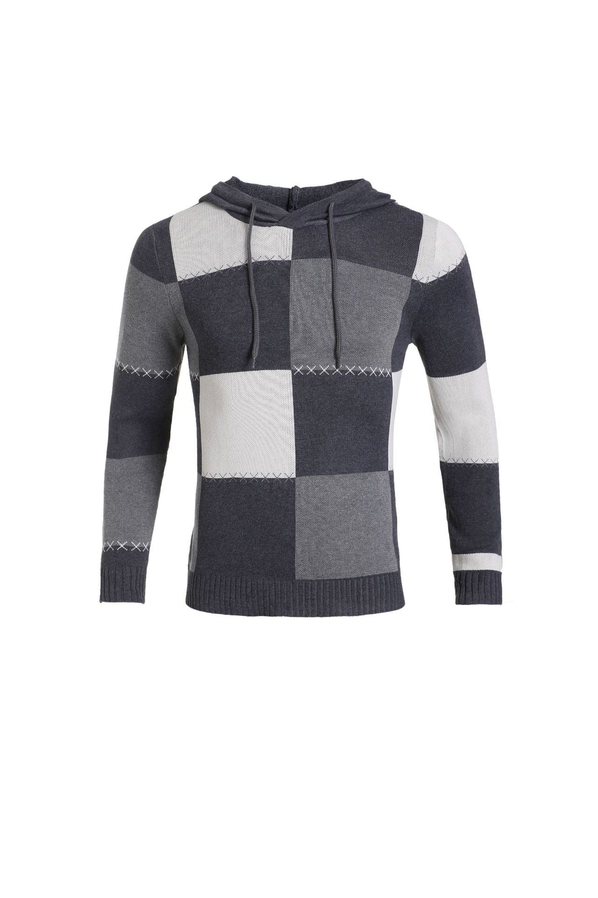 Cardigan Uomo Testurizzato con Zip Integrale e Collo Alto
