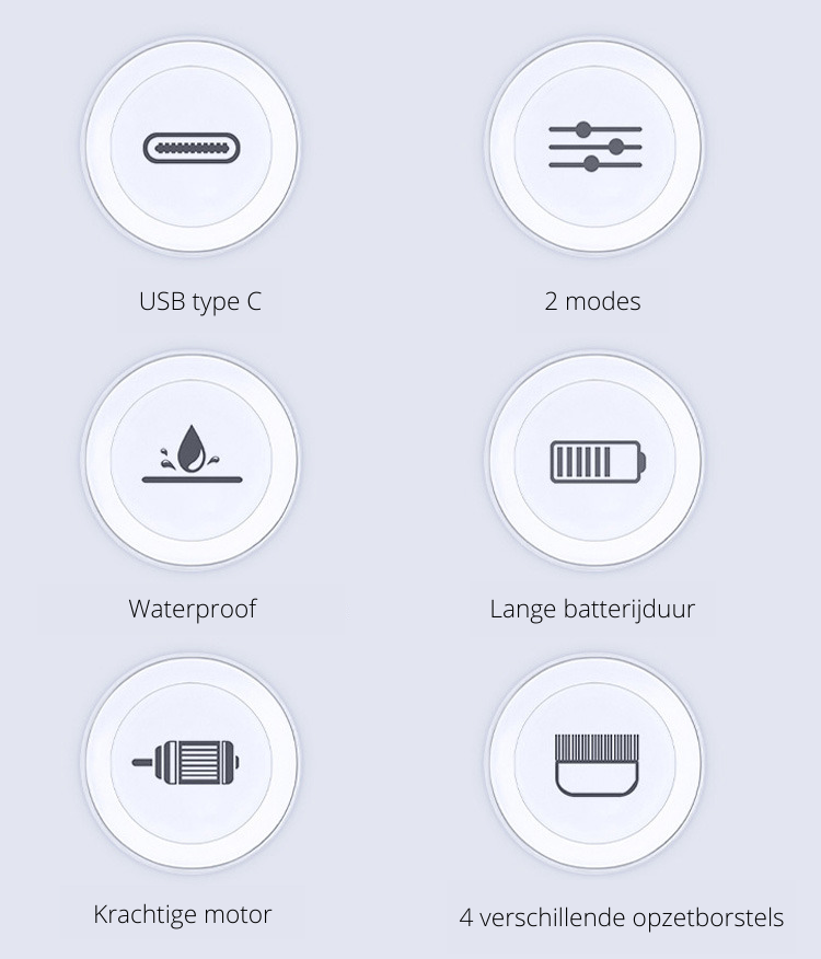 4-i-1 Rengøringsbørste | Multifunktionel børste til alle opgaver