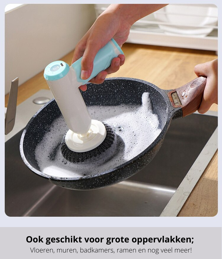 Spazzola per Pulizia 4-in-1 | Spazzola Multifunzionale per Tutti i Compiti