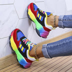Sneakers Donna con Stampa e Suola Ammortizzata – Comfort e Supporto per Ogni Giorno