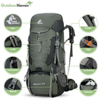 OutdoorHaven 75L Vandtæt Multifunktionel Trekkingrygsæk