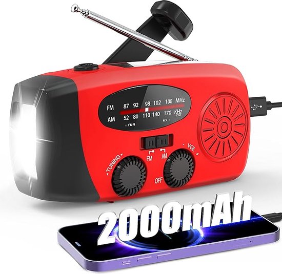 Radio di Emergenza – Radio, Powerbank & Torcia | Dispositivo Multifunzionale per Situazioni di Emergenza