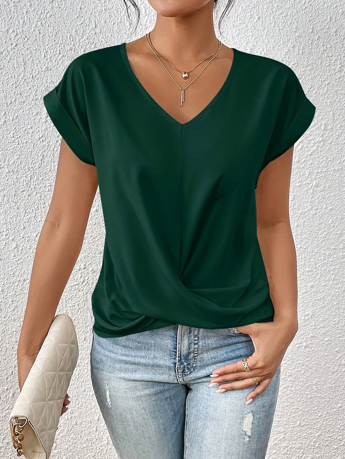 T-shirt femme à col cœur ANFINITE