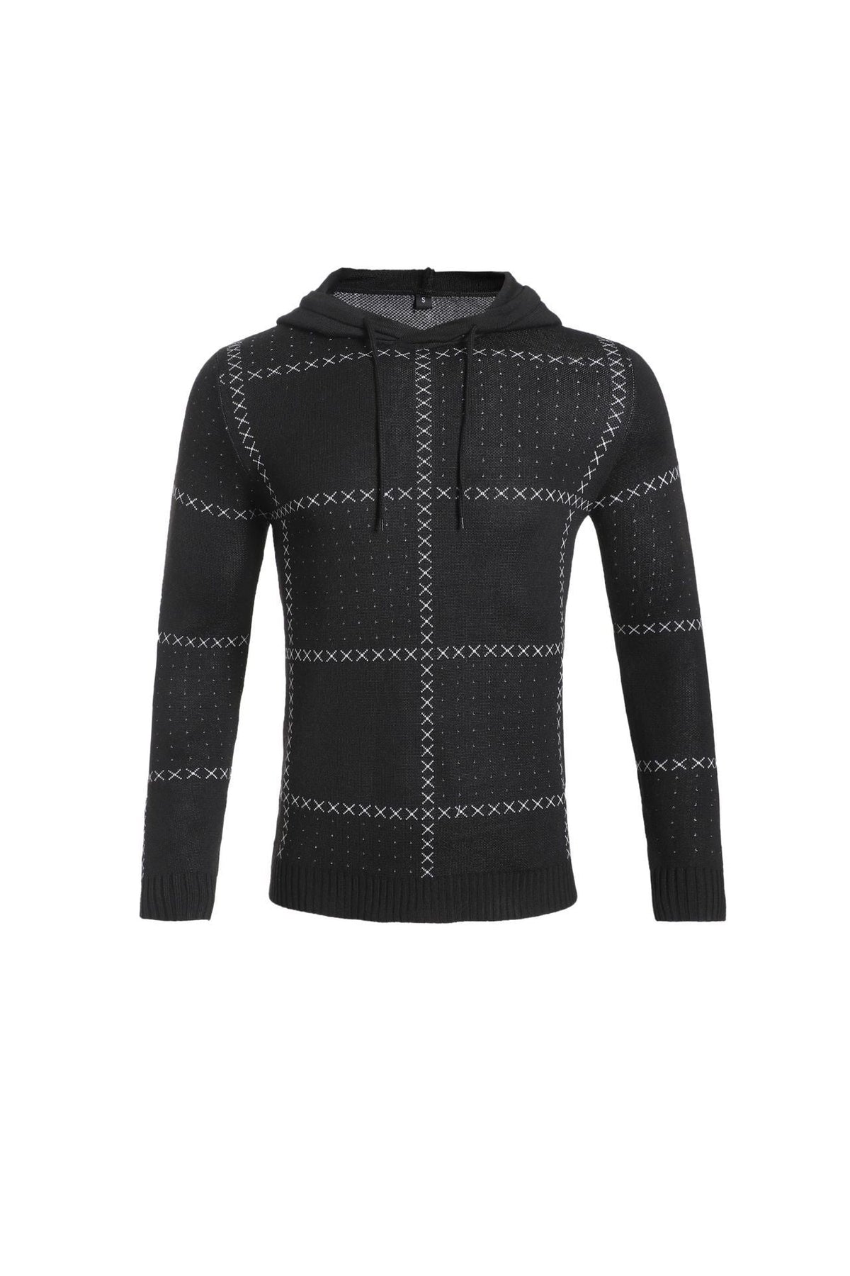 Cardigan Uomo Testurizzato con Zip Integrale e Collo Alto