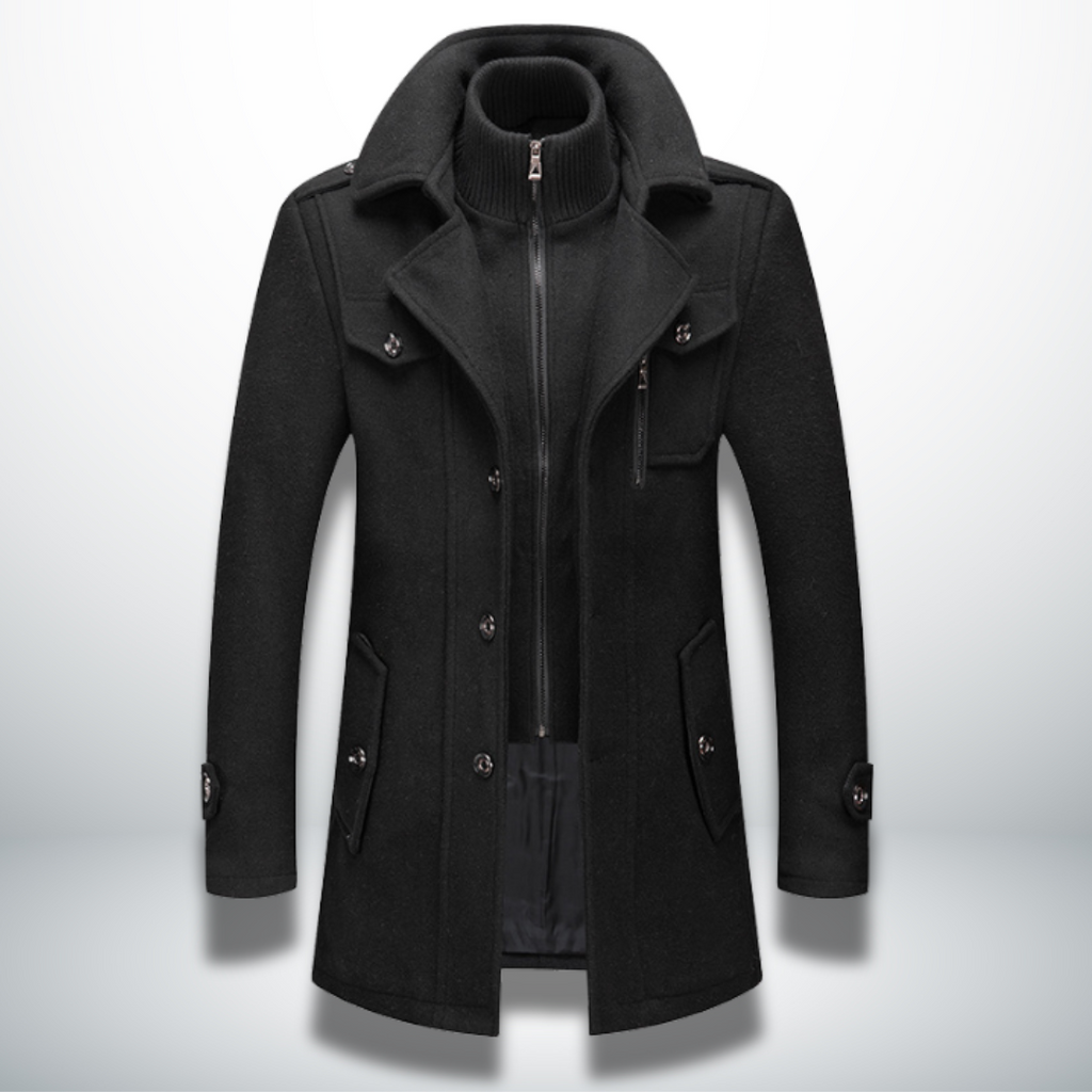 Cappotto Uomo Elegante con Bottoni
