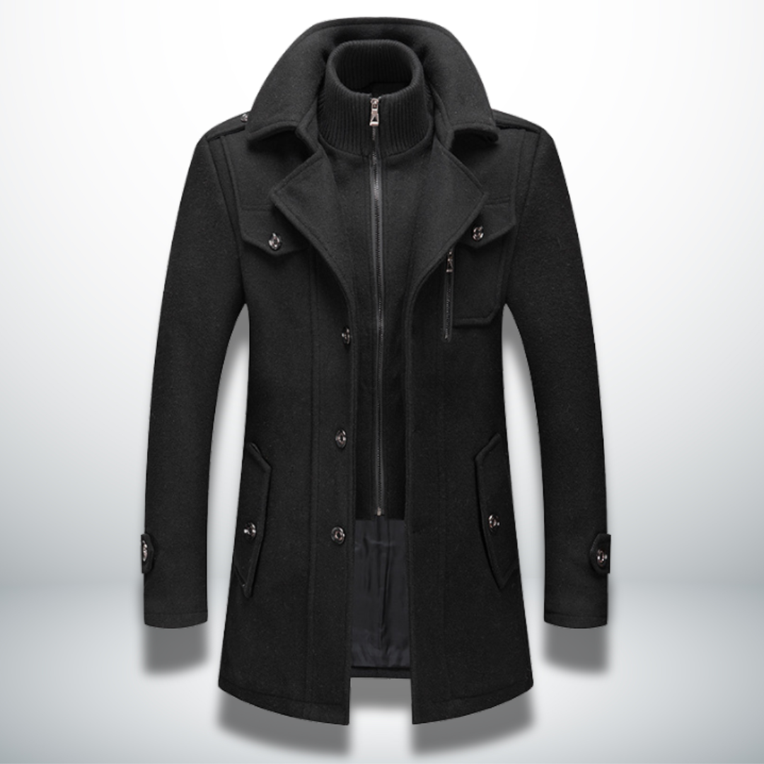 Cappotto Uomo Elegante con Bottoni