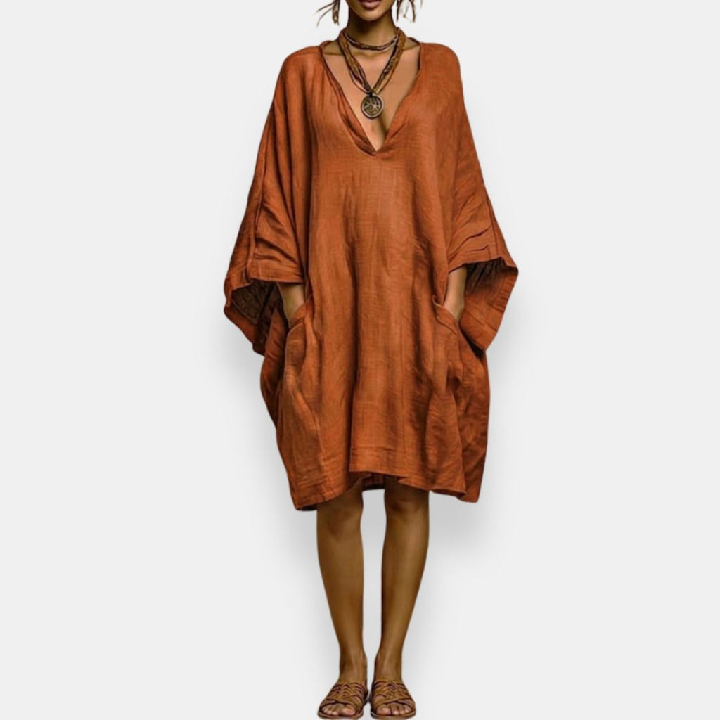 Abito Boho Estivo con Scollo a V ANFINITE Nicoletta